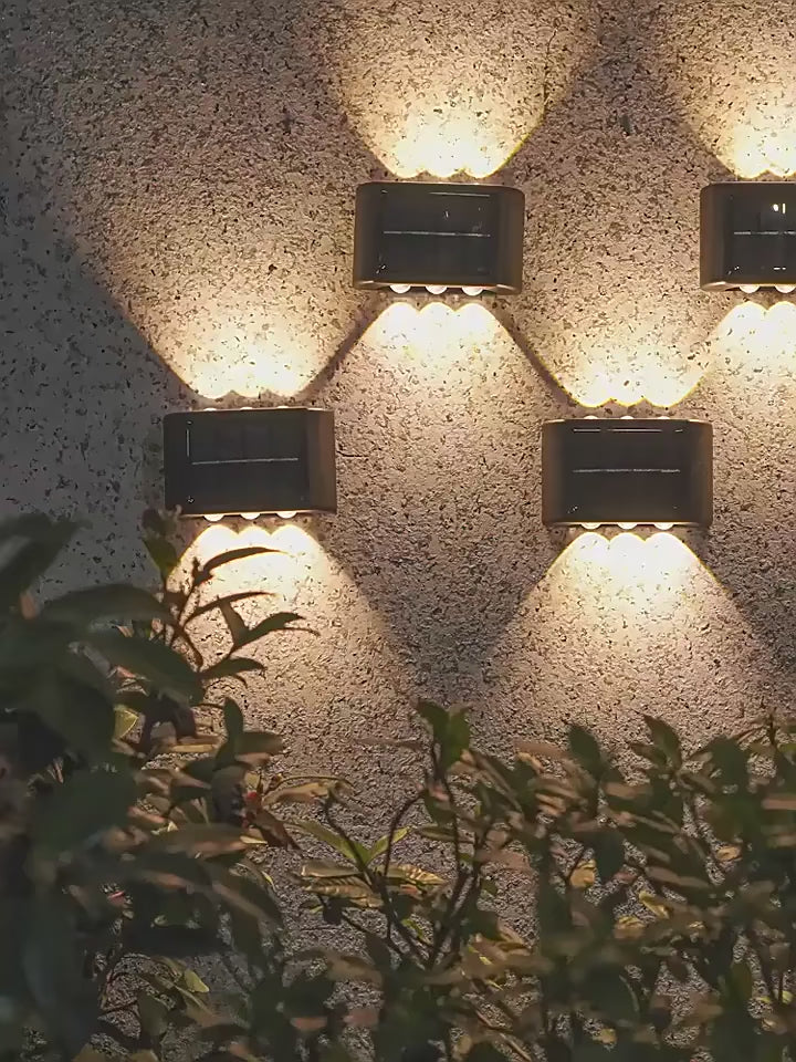 Solar Wall Light – Waterproof Outdoor LED Garden Lamp