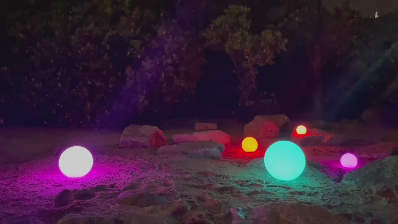 LED Garden Ball Light – Rechargeable Waterproof Landscape Lamp